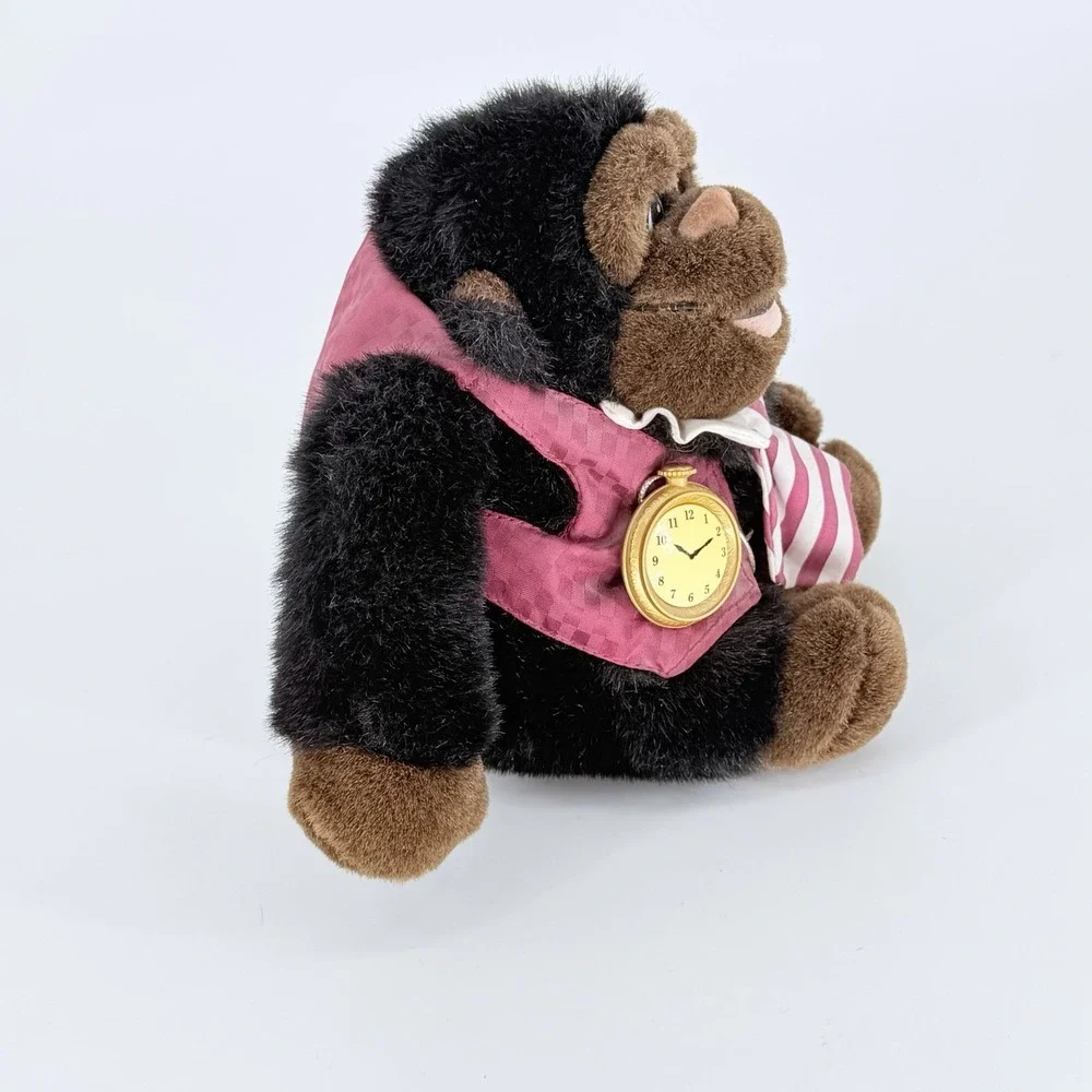 Dandee Talking Gorilla Plush Pocket Watch Vest Tie Monkey